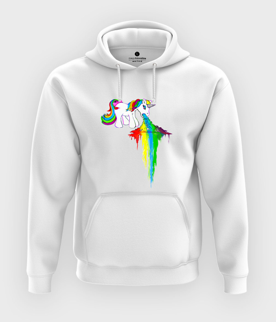 Bluza z kapturem Rainbow vomit