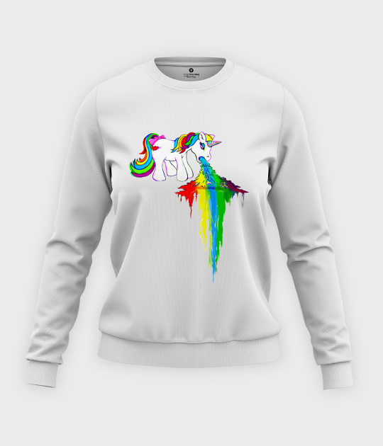 Bluza klasyczna damska Rainbow vomit