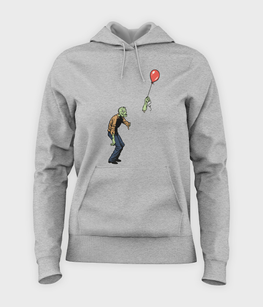 Bluza damska z kapturem Zombie with baloon