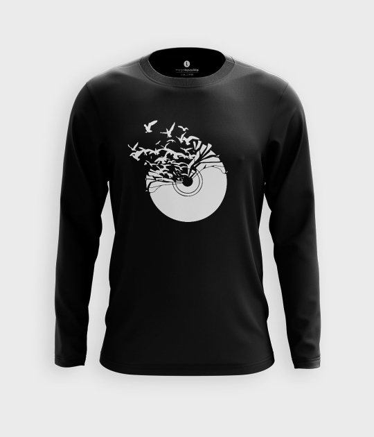 Koszulka męska z dł. rękawem Vinyl birds