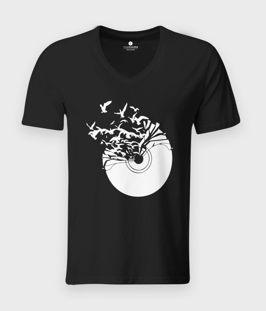 Koszulka męska v-neck Vinyl birds