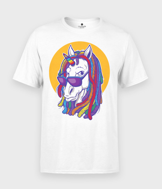 Koszulka męska standard plus Rainbow unicorn