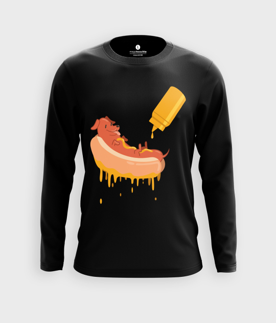 Koszulka męska z dł. rękawem Hot dog