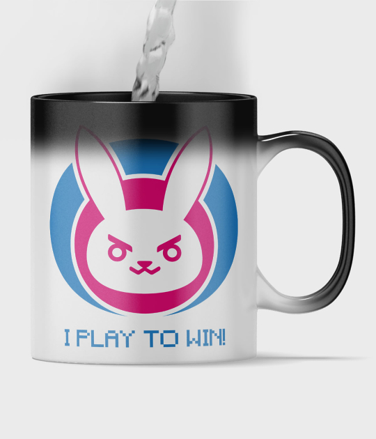 Kubek magiczny full print Play to win
