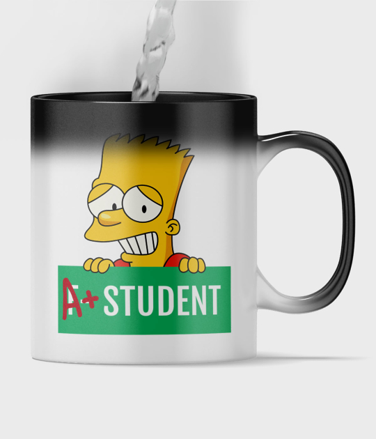 Kubek magiczny full print Bart Simpson