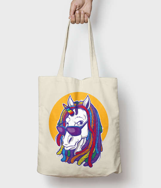 Torba bawełniana Rainbow unicorn