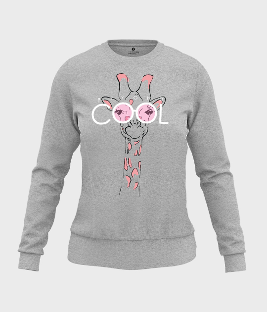 Bluza damska taliowana Żyrafa w goglach