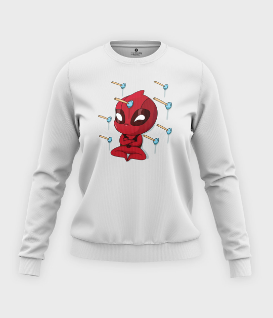 Bluza klasyczna damska Cute Deadpool
