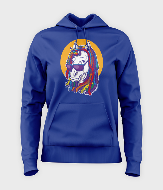 Bluza damska z kapturem Rainbow unicorn