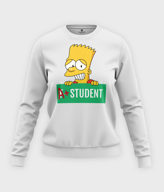 Bluza klasyczna damska Bart Simpson