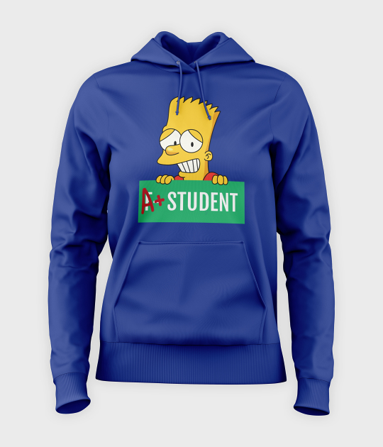 Bluza damska z kapturem Bart Simpson