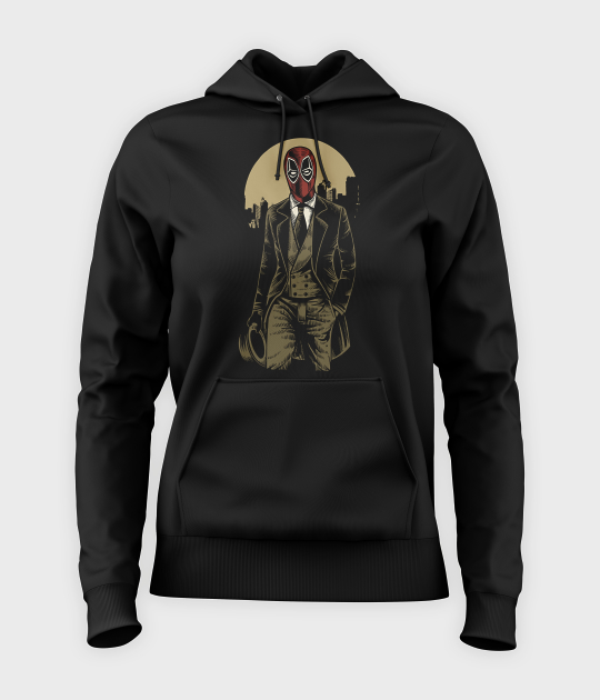 Bluza damska z kapturem Deadpool Gentelman