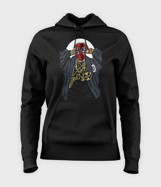 Bluza damska z kapturem Rapper Deadpool