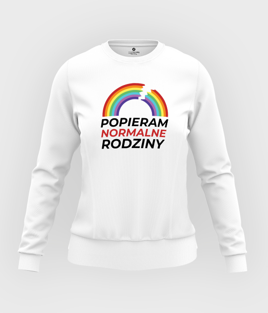 Bluza damska taliowana Popieram Normalne Rodziny