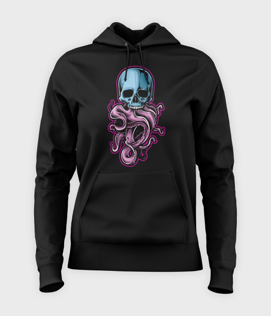 Bluza damska z kapturem Tentacle Skull