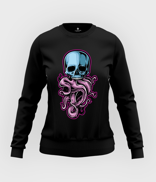 Bluza damska taliowana Tentacle Skull