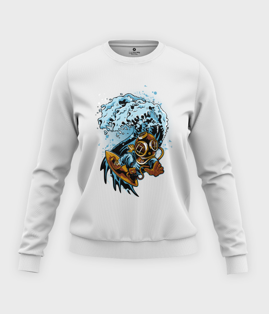 Bluza klasyczna damska Nurek na fali