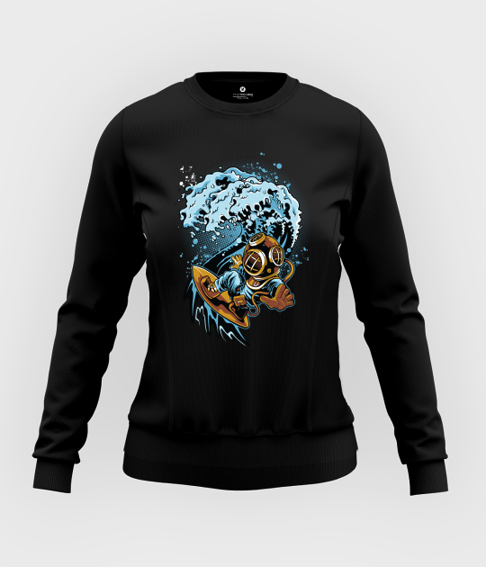 Bluza damska taliowana Nurek na fali