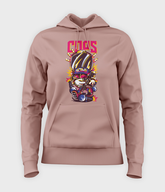 Bluza damska z kapturem Cops