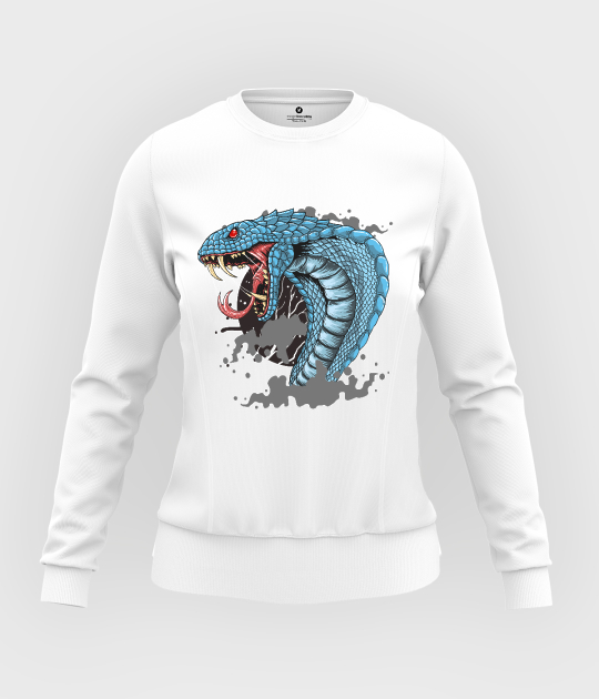 Bluza damska taliowana Zły wąż