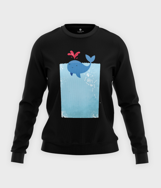 Bluza klasyczna damska Whale Blood
