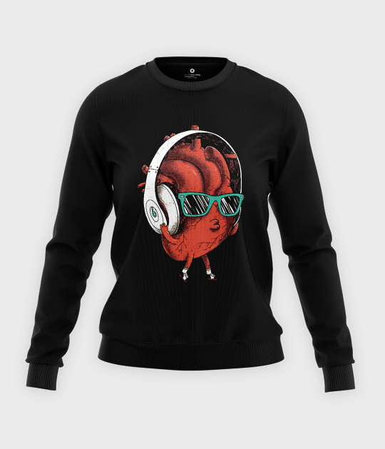 Bluza klasyczna damska Listen to your heart