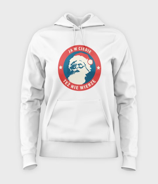 Bluza damska z kapturem Nie wierzę