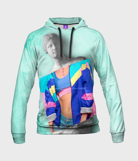 Bluza damska fullprint z kapturem Modern Venus