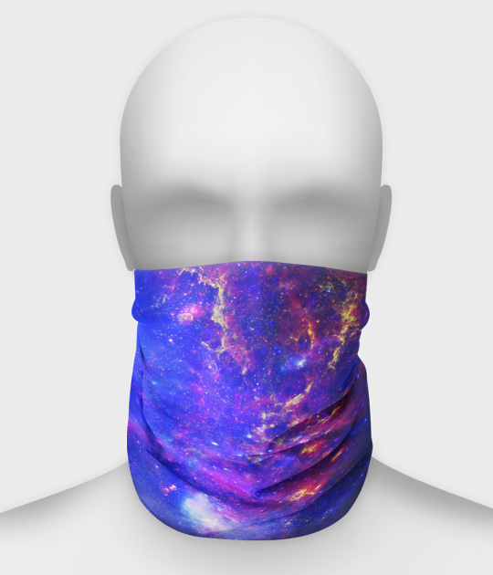 Komin na twarz fullprint z kosmosem