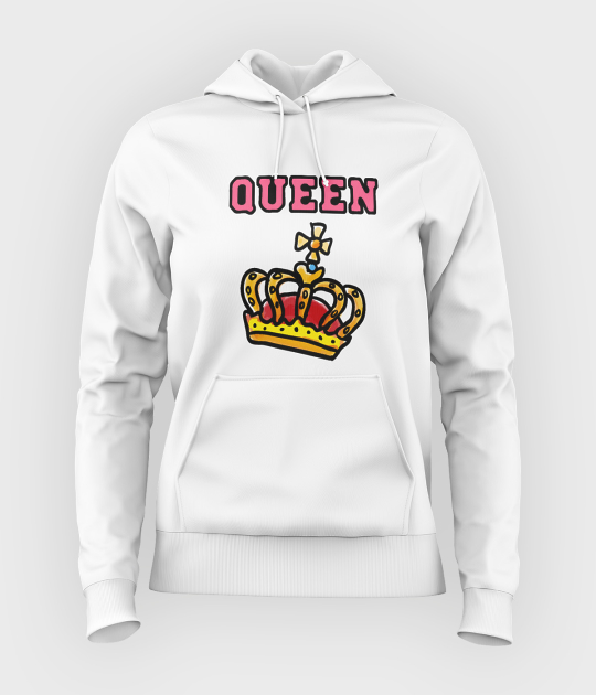 Bluza damska z kapturem Queen