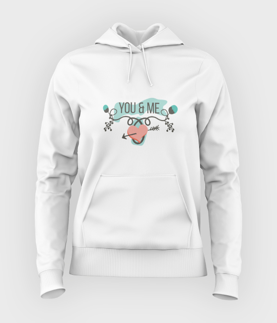 Bluza damska z kapturem You & Me
