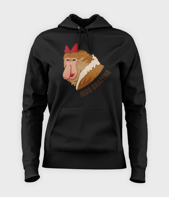 Bluza damska z kapturem Jego Grażyna