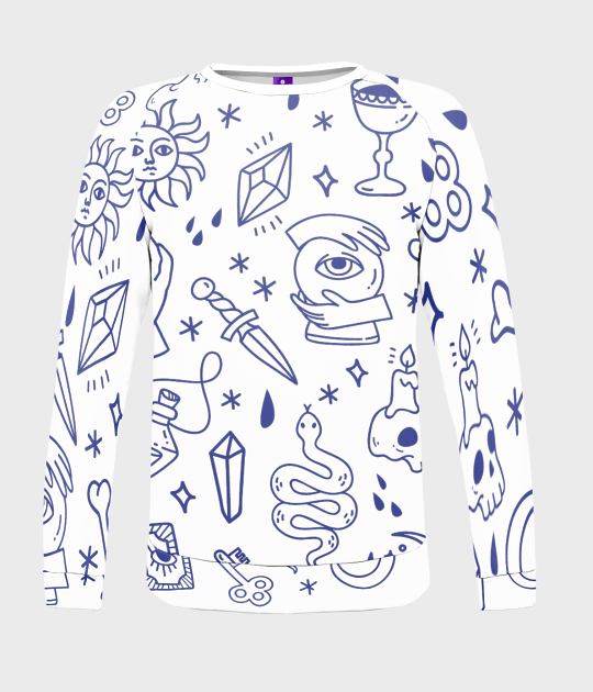 Bluza damska fullprint White magic