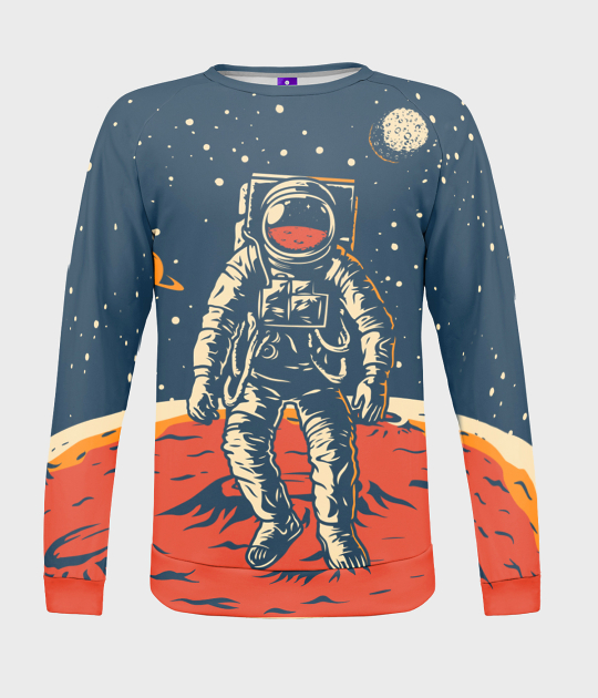 Bluza damska fullprint Astronauta
