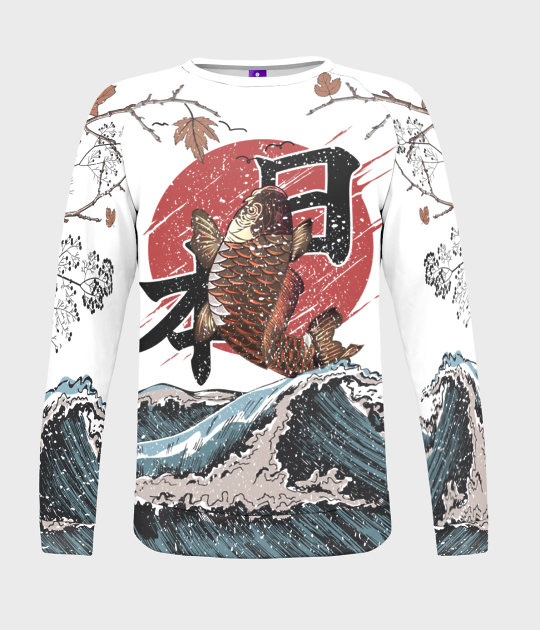Bluza damska fullprint Ryba Koi