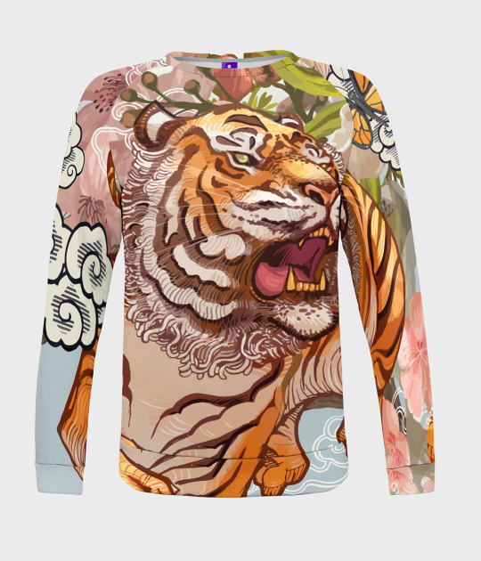 Bluza damska fullprint Tiger