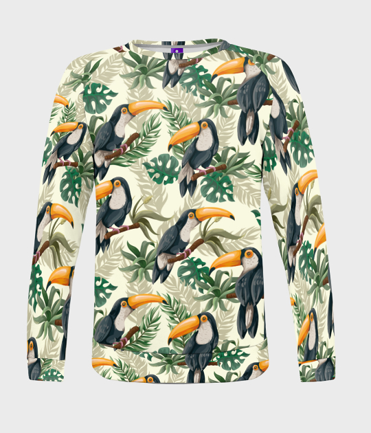 Bluza damska fullprint Tukany