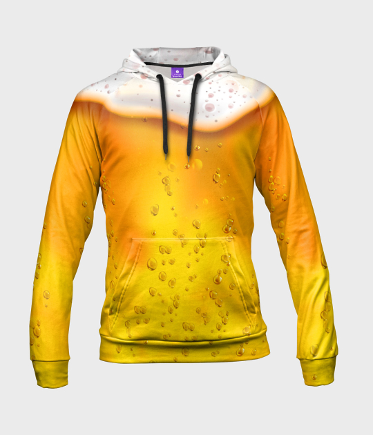 Bluza damska fullprint z kapturem Beer