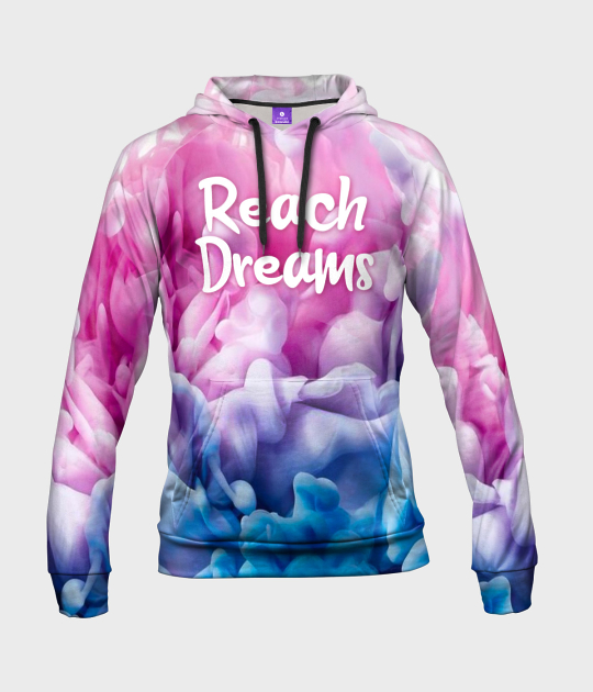 Bluza damska fullprint z kapturem Reach Dreams