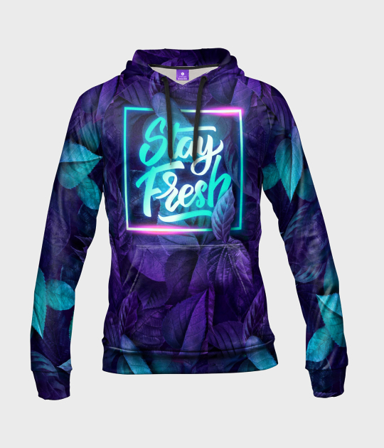 Bluza damska fullprint z kapturem Stay Fresh