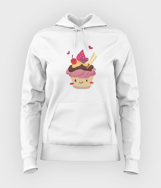 Bluza damska z kapturem Cupcake