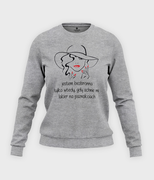 Bluza klasyczna damska Jestem bezbronna