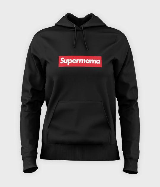 Bluza damska z kapturem Supermama